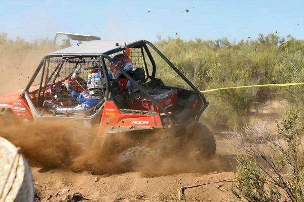 Sharp turn in the back section at Anza Worcs Race. 